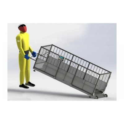 Ваги для індивідуального зважування свиней 4BDU-600X, НГЗ: 600кг, 2000х800х760мм ПРАКТИЧНІ