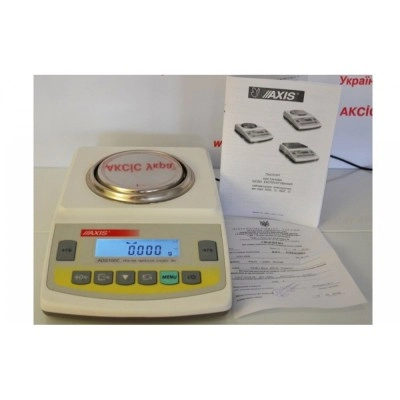 Ваги лабораторні Axis ADG 200C до 200 г, дискретність 0,001 г