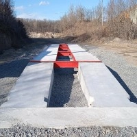 Автомобільні бетонні ваги на 60 тонн 12 метрів на цифрових датчиках