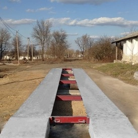 Автомобильные бетонные весы на 60 тонн 12 метров на аналоговых датчиках