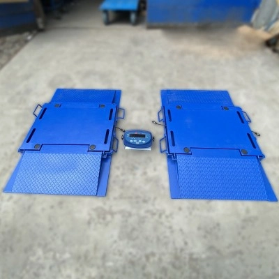 Підкладні переносні ваги на 20 т з металевими пандусами (4 платформи)