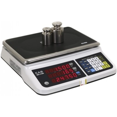 Ваги торгові CAS PR II B до 6 кг, 15 кг, 30 кг без стійки з LED дисплеєм