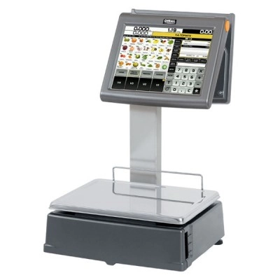 Ваги з печаткою чека Dibal D955D 6/15 KG з двома 12 TFT-дисплеями