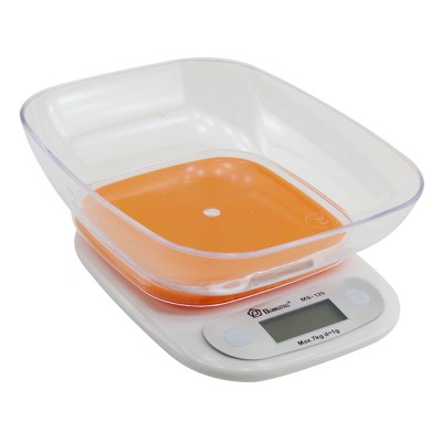 Кухонные весы Domotec MS-125 оранжевая платформа