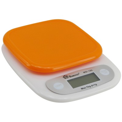 Кухонные весы Domotec MS-125 оранжевая платформа