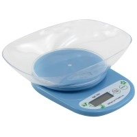 Кухонні електронні ваги QZ-161A із чашею сині