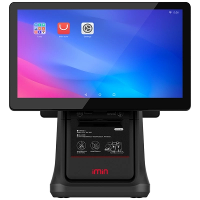 Сенсорный POS терминал iMin D4 с двумя экранами