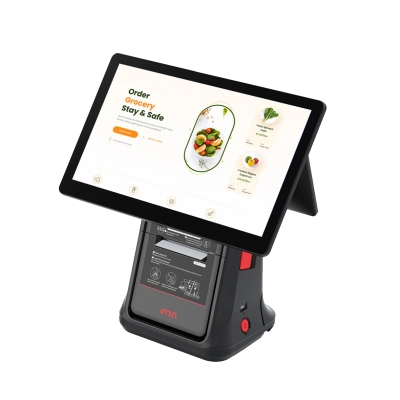 Сенсорний POS термінал iMin D4 Pro з двома екранами 4/64 Гб