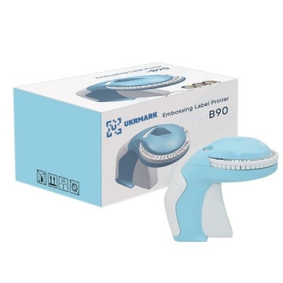 UKRMARK B90EUR ручний механічний стрічковий принтер для маркування, 3D друк, набір символів - європейський