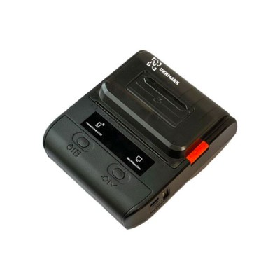 Портативний термопринтер UKRMARK DP30BK, USB/Bluetooth, рулони 20-75 мм, для чеків/етикеток, чорний. Друк на термопапері та полімерних етикетках