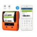 Портативный термопринтер UKRMARK AT20EW, USB/Bluetooth, рулоны 30-80мм, для этикеток/чеков. Печатает на термобумаге и полимерных этикетках.