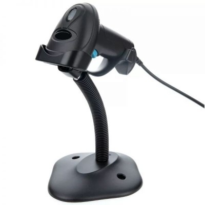 Сканер штрих-кодів UKRMARK KR-H3C-S з підставкою для 1D кодів, CCD, Дротовий (USB), ручний , сканування кодів з екрану