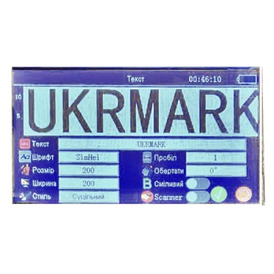 Каплеструйный портативный принтер UKRMARK Y-01, 12,7мм, мультиязычный, без картриджа, без сенсора