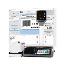 Комплект "Smart весы". Торговые весы + принтер этикеток + программа «Фасовка» для автоматизации торговли весовыми товарами