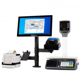 Комплект "Фасовальная касса PRO+". Терминал POS Vector Hermes + принтер этикеток + чековый принтер + программа «Фасовка» для автоматизации торго