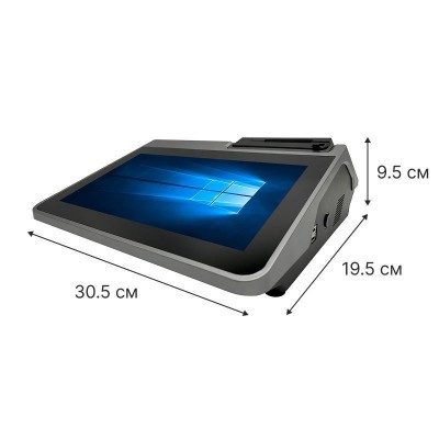 Бюджетний сенсорний ПОС термінал POS Vector Harper 11.6" 8 Гб/64 Гб 2-в-1 на Windows із вбудованим принтером чеків