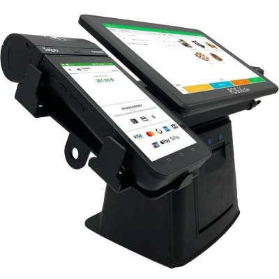 Універсальна каса 5-в-1 SHIVA POS Android 11 для магазину і торгівлі. POS-термінал + принтер чеків + сканер штрихкодів + тримач + ПЗ