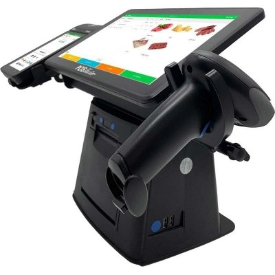 Універсальна каса 5-в-1 SHIVA POS Android 11 для магазину і торгівлі. POS-термінал + принтер чеків + сканер штрихкодів + тримач + ПЗ