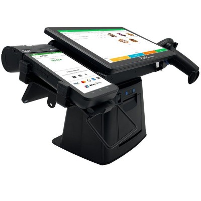 Универсальная касса SHIVA-2 POS 5-в-1. Windows POS-терминал с принтером чеков и экраном покупателя + сканер + держатель + ПО