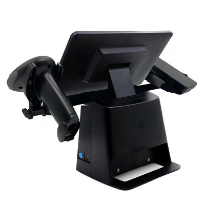 Універсальна каса SHIVA POS Windows 5-в-1. POS-термінал + вбудований принтер чеків + сканер штрихкодів + тримач + ПЗ