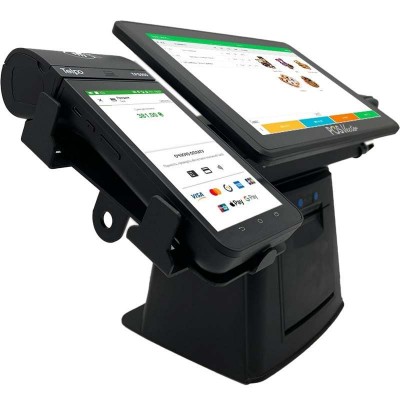 Універсальна каса SHIVA POS Windows 5-в-1. POS-термінал + вбудований принтер чеків + сканер штрихкодів + тримач + ПЗ