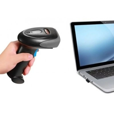 Бездротовий сканер штрих-кодів 1D MC-300WGB. Зчитувач кодів USB, BlueTooth