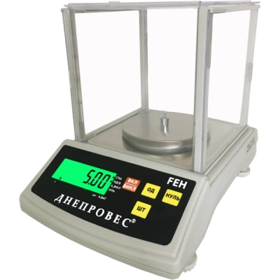Лабораторные весы до 1000 грамм Днепровес FEH-1000 | точность 0,01 грамм