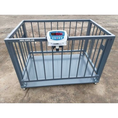 Весы для взвешивания животных, свиней, крс 1500х2000 мм до 300 кг, 500 кг, 1т, 2т VTP-G-1520 Горизонт