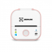 Мини термопринтер UKRMARK P02PK Bluetooth, бело-розовый, рулоны 50-57 мм, печать на термобумаге и полимерных этикетках