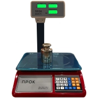 Весы торговые ПРОК-ВТ-779-GL до 40 кг, дискретность 2 г, 240х330 мм