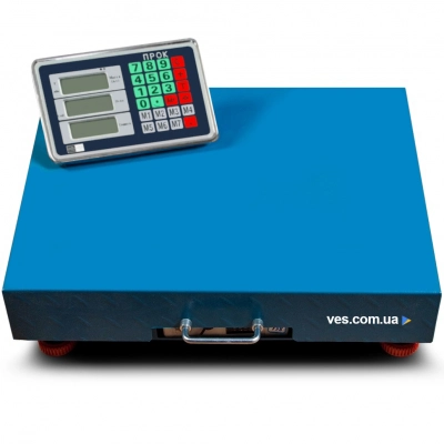 Ваги бездротові товарні електронні ПРОК ВТ-300-WiFi до 300 кг, розмір 40х50 см, з функцією Wi-Fi