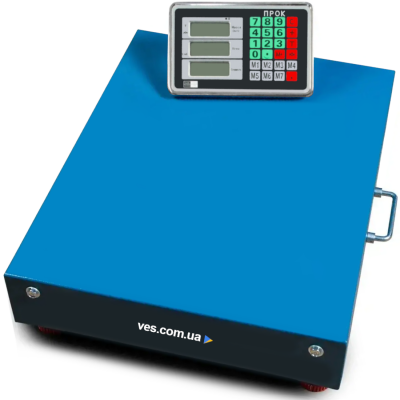 Весы товарные беспроводные до 300 кг ПРОК ВТ-300-WiFi размер 400х500 мм, точность 50 г