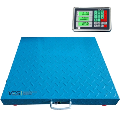 Безпровідні ваги 600кг ПРОК ВТ-600-WiFi, розмір 500х600 мм, точність 100 грамм, з функцією Wi-Fi