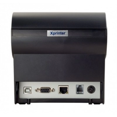 Чековий термопринтер 57/80мм зі дзвінком та світловою індикацією Xprinter XP-D610L (USB+LAN+RS232)